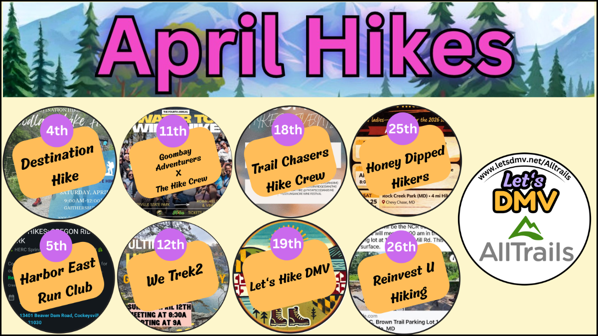 8 Hikes in the DMV for every weekend in April 2026